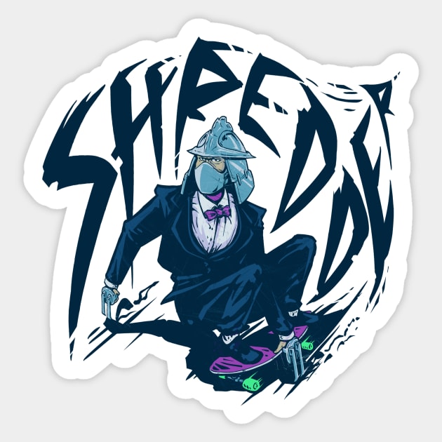 Shredder Sticker by MeFO